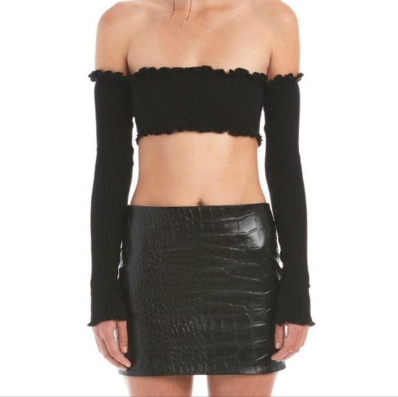 Are you am I AYAI Tiiu Crop Top Long Sleeve XS - Picture 2 of 4